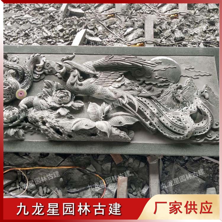 花開(kāi)富貴浮雕圖片